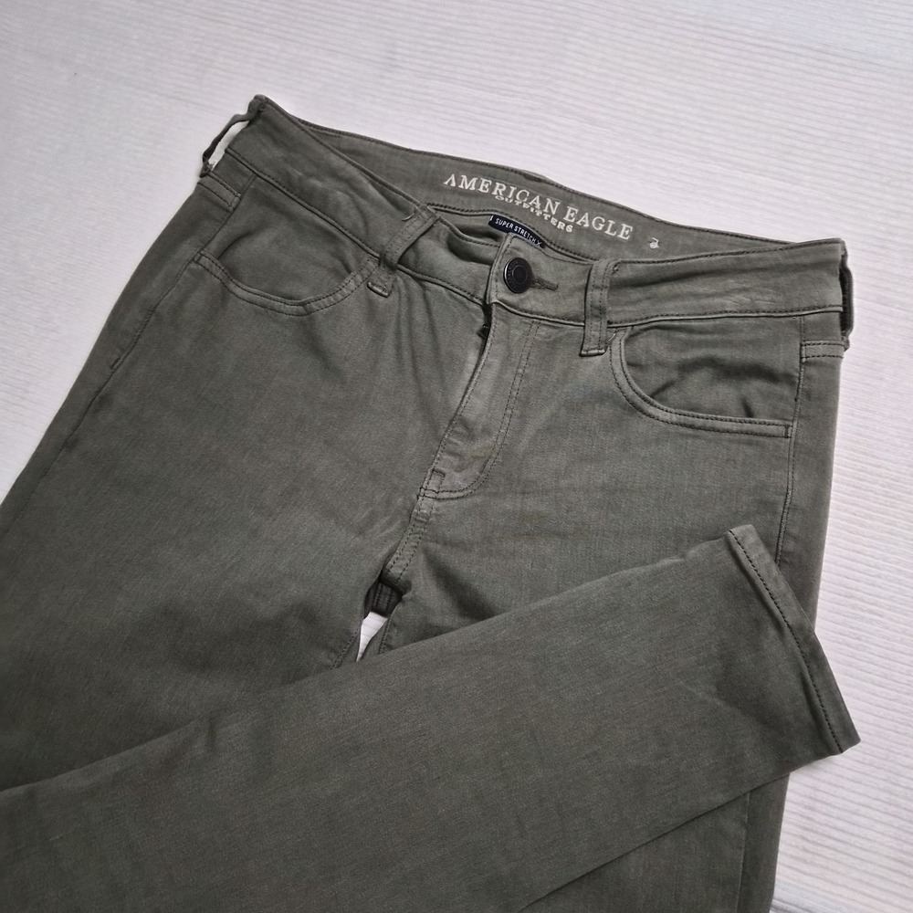American Eagle Jeggings Super‎ Stretch X Womens 8 Regular Green